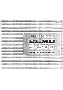 Elmo S 300 manual. Camera Instructions.